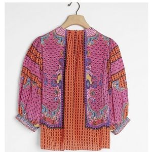 Emilia Beaded Peasant Blouse- Small
